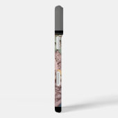 Coques Case-Mate iPhone Perroquet et fleurs 3D modernes monogramés (Verso / Droite)