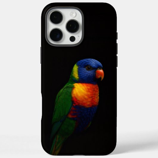 Coques Case-Mate iPhone Perroquet Loriquet Black 4 Luxe iPhone 16 Pro Max (Verso)