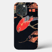 Coques Case-Mate iPhone Perroquet rouge sur la branche d'un arbre par Ito (Verso)