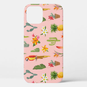 Case-Mate iPhone Case Perroquet tropical, Motif Vintage Cactus.