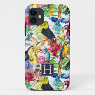 Etui iPhone Case-Mate Perroquets aquarelles colorés   Ajouter votre ini