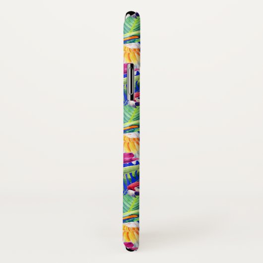 Coques Case-Mate iPhone Perroquets d'aquarelle (Dos/Droite)