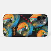 Coques Case-Mate iPhone Perroquets de Fête (Dos (Horizontal))