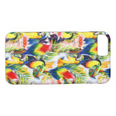 Coques Case-Mate iPhone Perroquets Et Feuilles De Palmiers (Dos (Horizontal))