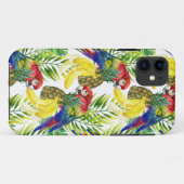 Coques Case-Mate iPhone Perroquets Et Fruits Tropicaux (Dos (Horizontal))