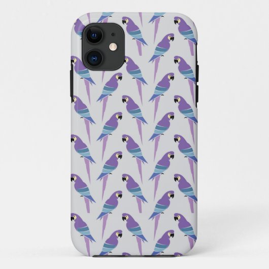 Coques Case-Mate iPhone Perroquets pourpres (Dos)