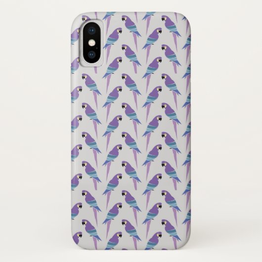 Coques Case-Mate iPhone Perroquets pourpres (Dos)
