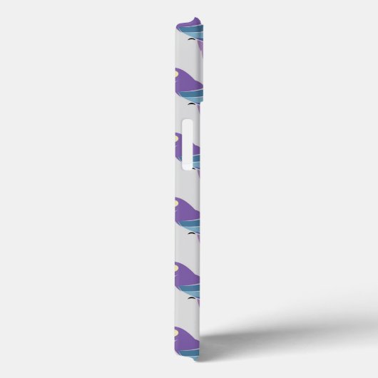 Coques Case-Mate iPhone Perroquets pourpres (Verso / Droite)