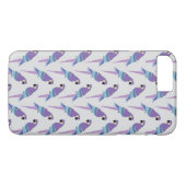 Coques Case-Mate iPhone Perroquets pourpres (Dos (Horizontal))