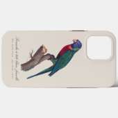 Coques Case-Mate iPhone Perruche a tete bleue, femelle / Rainbow lorikeet, (Verso (horizontal))