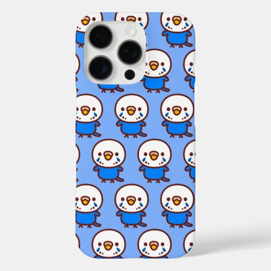 Coques Case-Mate iPhone Perruche ondulée / femelle cobalt opaline (Verso)
