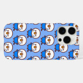 Coques Case-Mate iPhone Perruche ondulée / femelle cobalt opaline (Verso (horizontal))