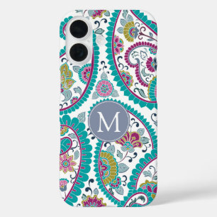 Coques iPhone 16 Persian Boteh Paisley Motif Monogram Samssung C