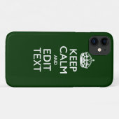 Coques Case-Mate iPhone Personalisé Conserver Le Calme Et Votre Texte Forê (Dos (Horizontal))