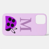 Coques Case-Mate iPhone Personalisé Ladybug mou violet (Verso (horizontal))