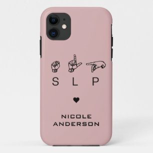 Case-Mate iPhone Case Personalisé SLP orthophoniste Langue Pathologiste 