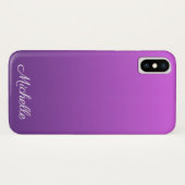 Coques Case-Mate iPhone Personalisé violet ombre (Dos (Horizontal))