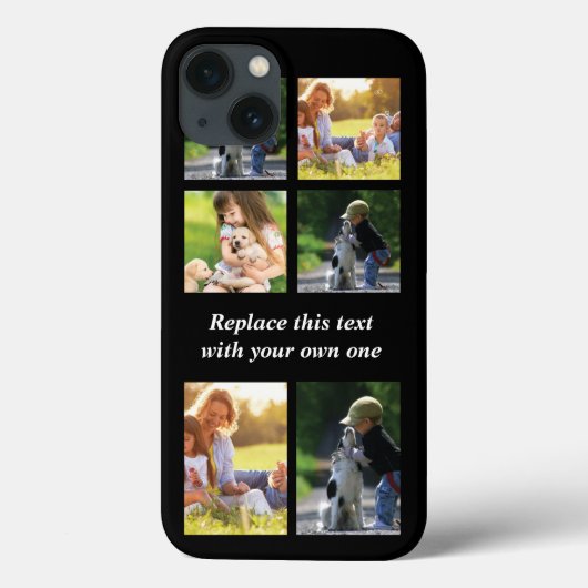 Coques Case-Mate iPhone Personalize photo collage and text Case-Mate iPhon (Verso)