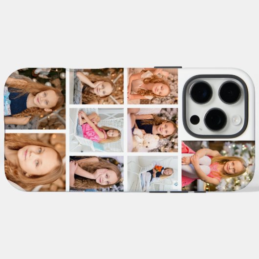 Coques Case-Mate iPhone Personalized 9 Photo Collage (Verso (horizontal))