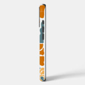 Coques Case-Mate iPhone Personalized Abstract Retro Floral Monogram (Verso / Gauche)