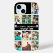 Coques Case-Mate iPhone Personalized Best Dog Dad – Collage 10 Photos (Verso)