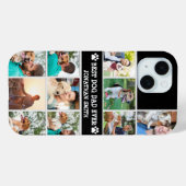 Coques Case-Mate iPhone Personalized Best Dog Dad – Collage 10 Photos (Verso (horizontal))