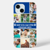 Coques Case-Mate iPhone Personalized Best Dog Dad – Collage 10 Photos (Verso)