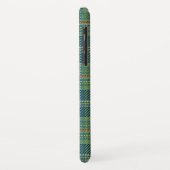 Coques Case-Mate iPhone Personalized Blue and Green Tartan Pattern (Dos/Gauche)