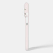Coques Case-Mate iPhone Personalized Botanical Watercolor Monogram Pink (Verso / Gauche)