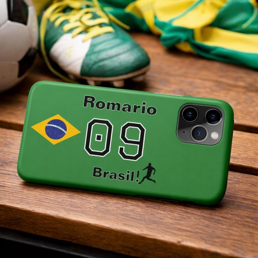 Coques Case-Mate iPhone Personalized Brasil Soccer Legend Jersey Number