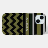 Coques Case-Mate iPhone personalized chevron & stripes (Verso (horizontal))