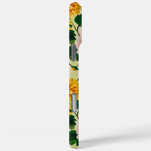 Coques Case-Mate iPhone Personalized Floral Stripe Monogram (Verso / Droite)