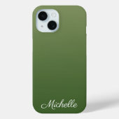 Coques Case-Mate iPhone Personalized green (Verso)