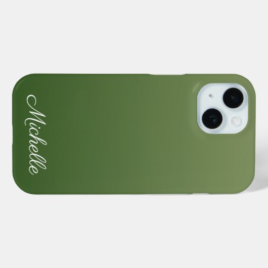 Coques Case-Mate iPhone Personalized green (Verso (horizontal))