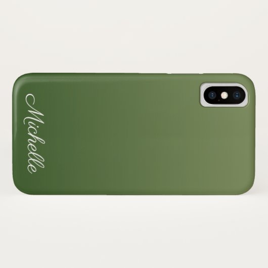 Coques Case-Mate iPhone Personalized green (Dos (Horizontal))