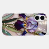 Coques Case-Mate iPhone Personalized Iris Flower Phone Case Elegant (Verso (horizontal))