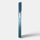 Coques Case-Mate iPhone Personalized Metallic Radial Blue Texture (Verso / Droite)