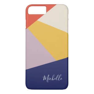 Coque iPhone 8 Plus/7 Plus Personalized Modern Geometric Triangles