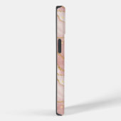 Coques Case-Mate iPhone Personalized Modern Rose Quartz Marble Gold (Verso / Droite)
