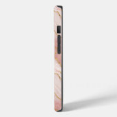 Coques Case-Mate iPhone Personalized Modern Rose Quartz Marble Gold (Verso / Gauche)