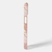 Coques Case-Mate iPhone Personalized Modern Rose Quartz Marble Gold (Verso / Droite)