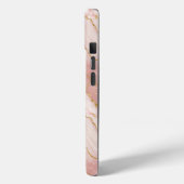 Coques Case-Mate iPhone Personalized Modern Rose Quartz Marble Gold (Verso / Gauche)