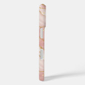 Coques Case-Mate iPhone Personalized Modern Rose Quartz Marble Gold (Verso / Droite)