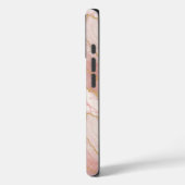 Coques Case-Mate iPhone Personalized Modern Rose Quartz Marble Gold (Verso / Gauche)