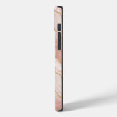 Coques Case-Mate iPhone Personalized Modern Rose Quartz Marble Gold (Verso / Gauche)