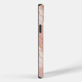 Coques Case-Mate iPhone Personalized Modern Rose Quartz Marble Gold (Verso / Droite)
