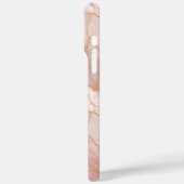 Coques Case-Mate iPhone Personalized Modern Rose Quartz Marble Gold (Verso / Gauche)