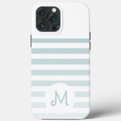 Coques Case-Mate iPhone Personalized Monogram Minimal Striped Modern Desig (Verso)