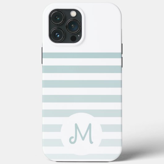 Coques Case-Mate iPhone Personalized Monogram Minimal Striped Modern Desig (Verso)