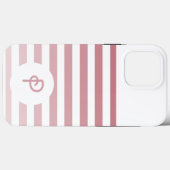 Coques Case-Mate iPhone Personalized Monogram Minimal Striped Modern Desig (Verso (horizontal))